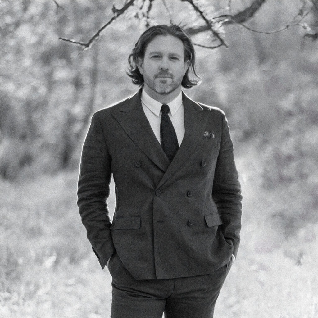 Paul Von Rieter, photographed in black and white